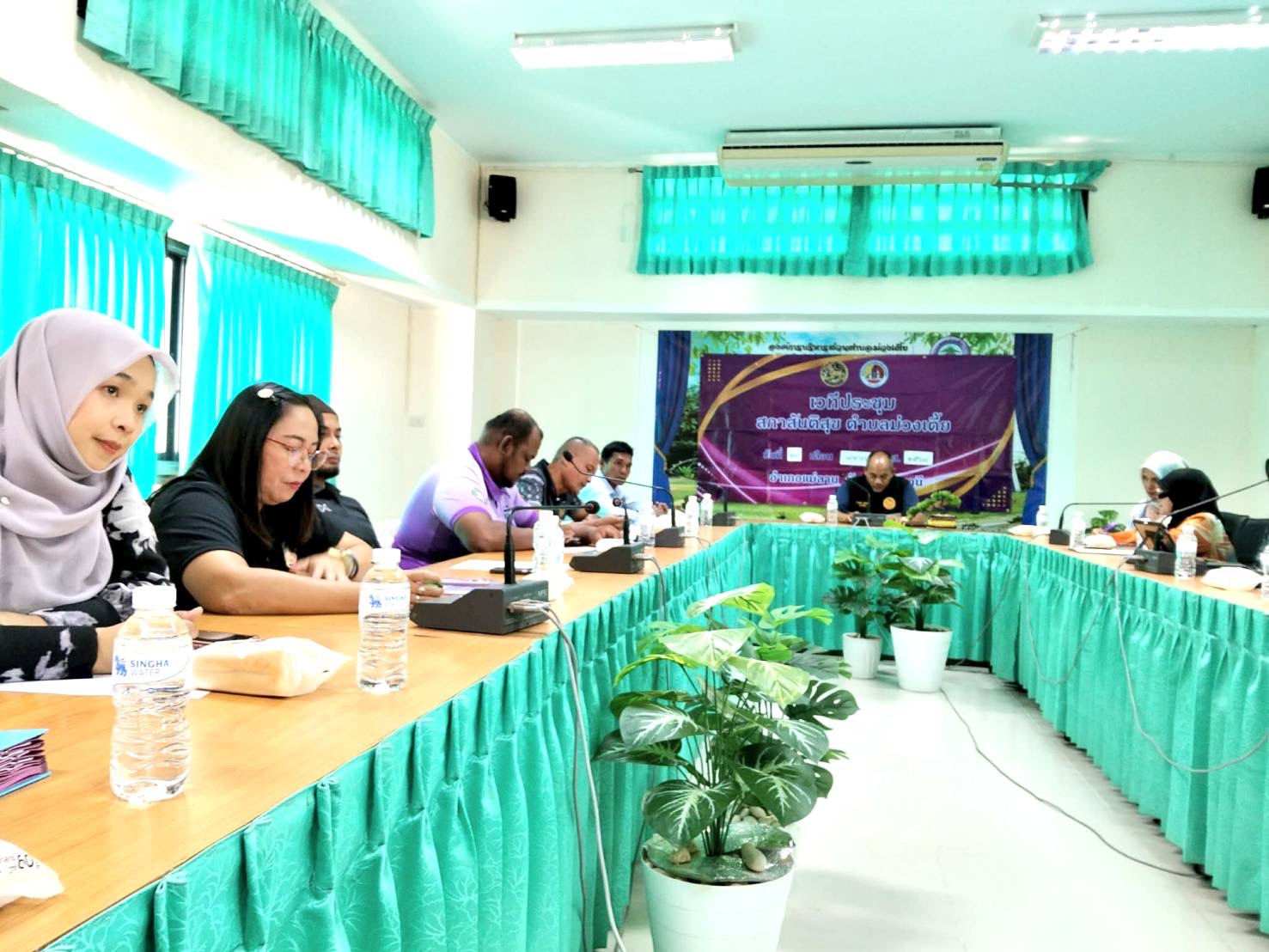 ครูศกร.ระดับตำบลม่วงเตี้ย เข้าร่วมประชุมสภาสันติสุขตำบลม่วงเตี้ยประจำเดือนเมษายน 2569